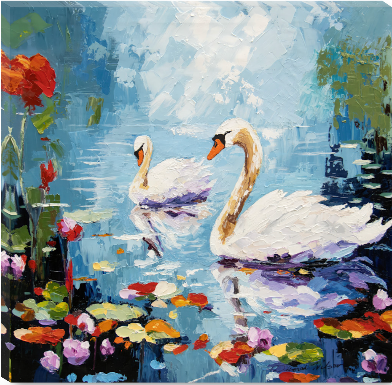 A_Silent_Glide_Gallery Wrapped on Canvas 40"x 40"