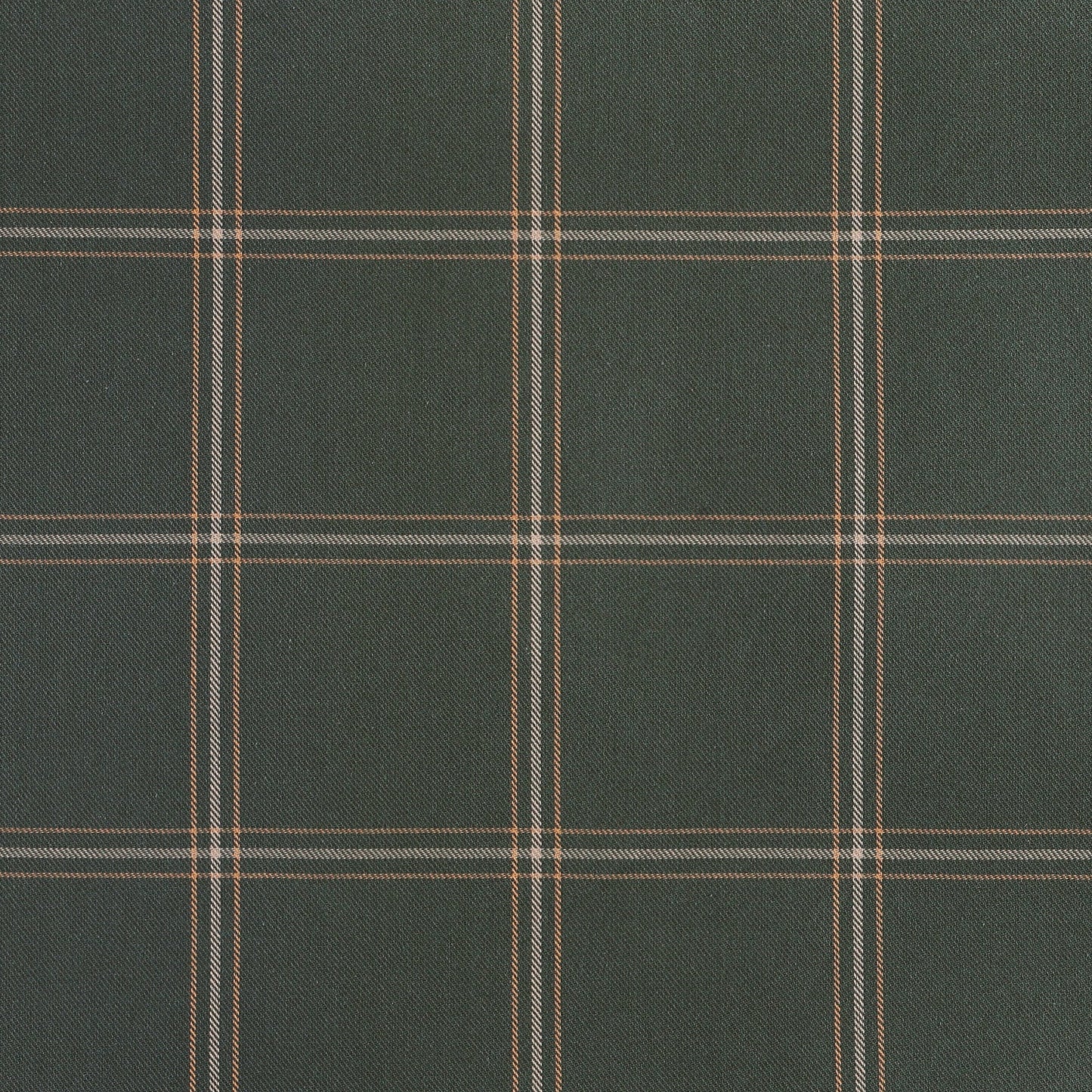 Plaid pattern fabric swatch in green with a subtle texture