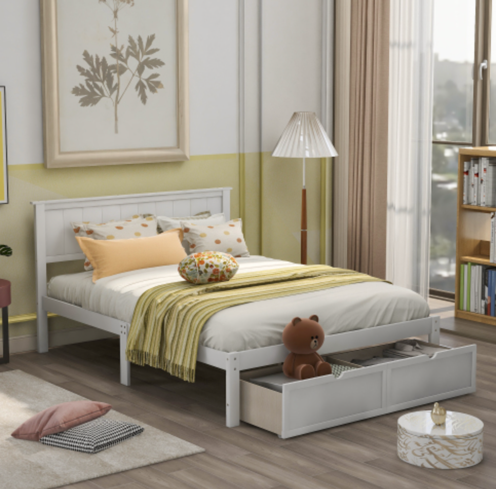 Meadowbrook Full Bed with Drawer Side View