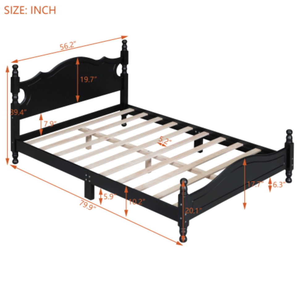 Montgomery Bed Full Platform Measurements