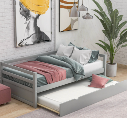 The Willow Creek DayBed with Trundle Gray