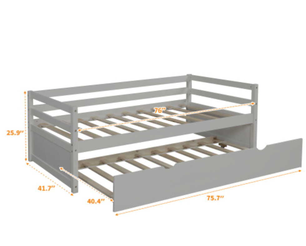 The Willow Creek DayBed with Trundle White