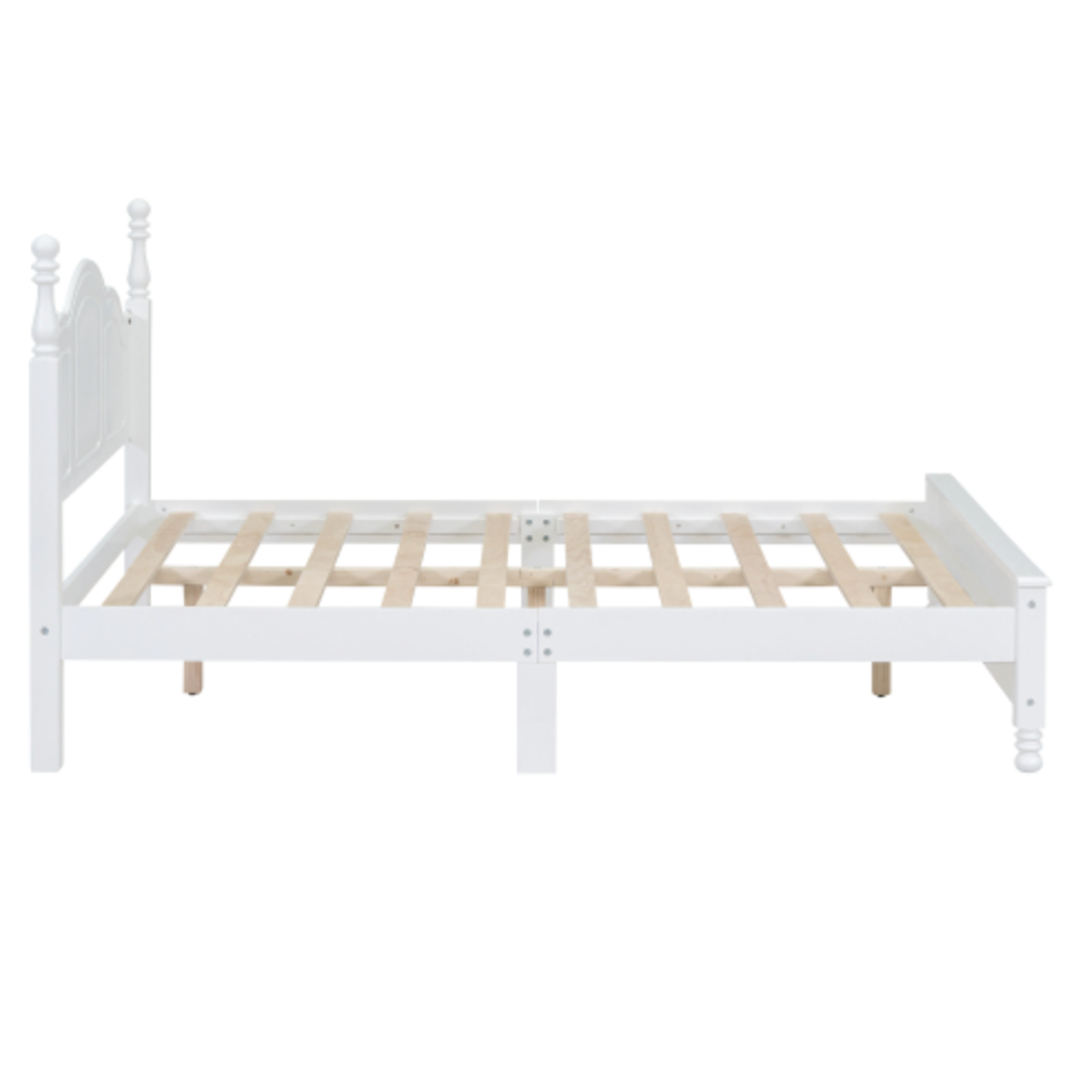 Tammy Full Size Wood Platform Bed Frame,White