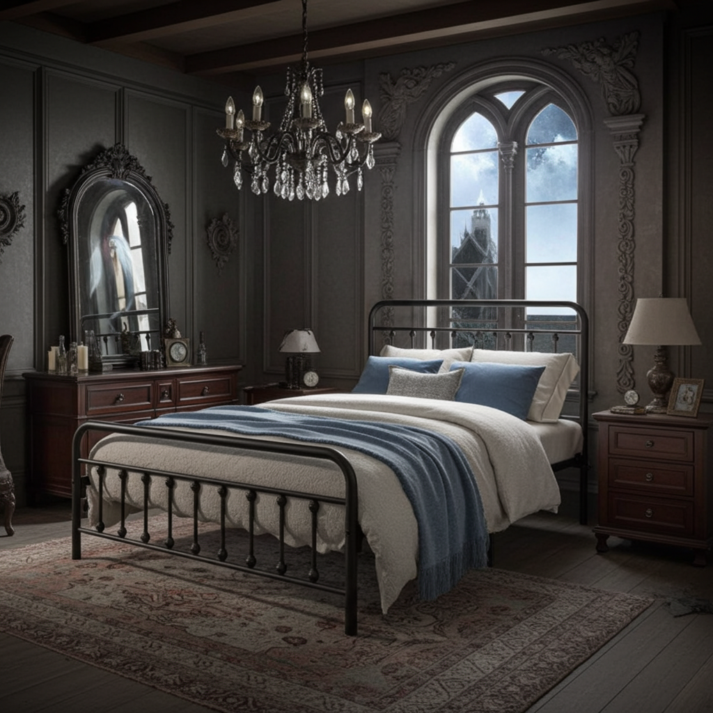 Elegant The Charlotte Victorian Metal full Bed
