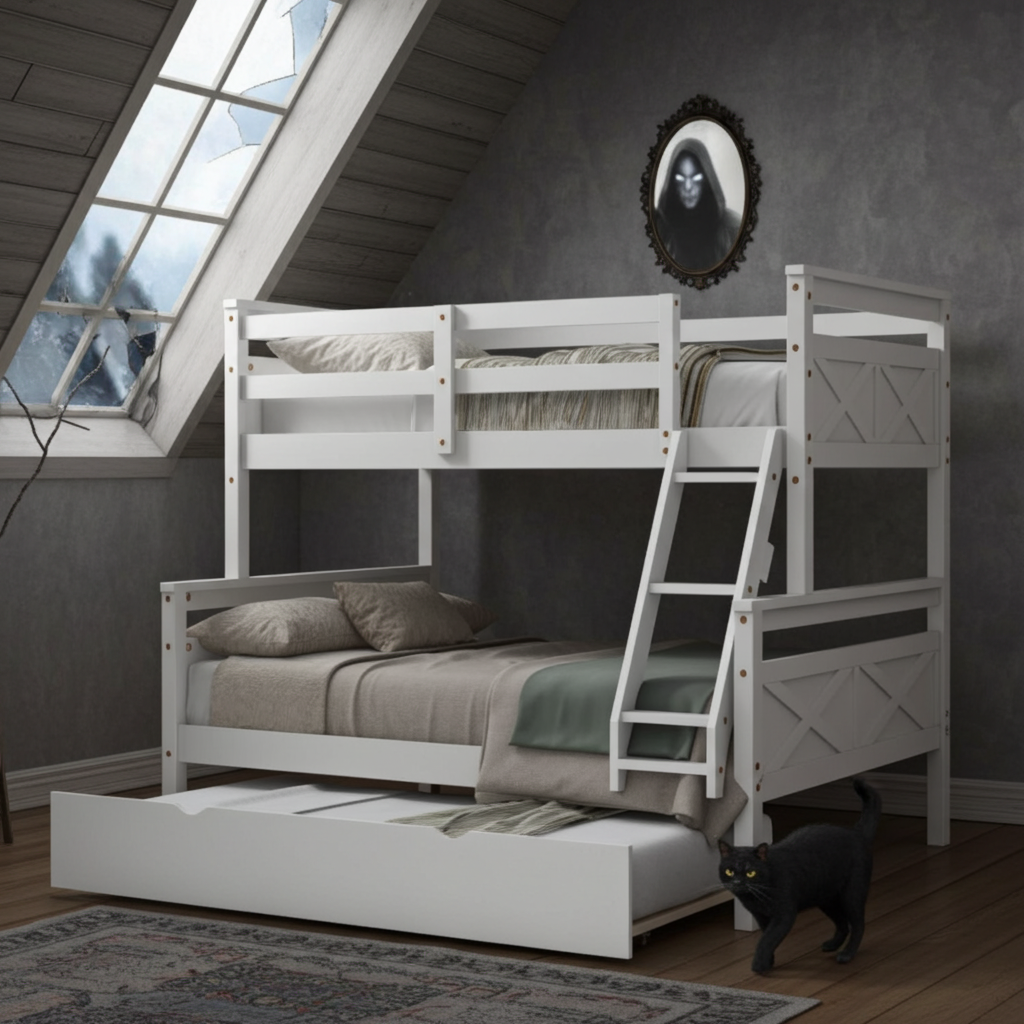 Halloween THE Space Saver Twin Over Full Bunk Bed