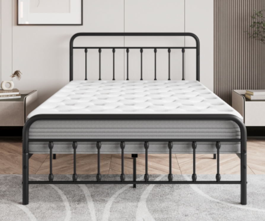 "The Charlotte" Victorian Bed Frame w/ Mattress