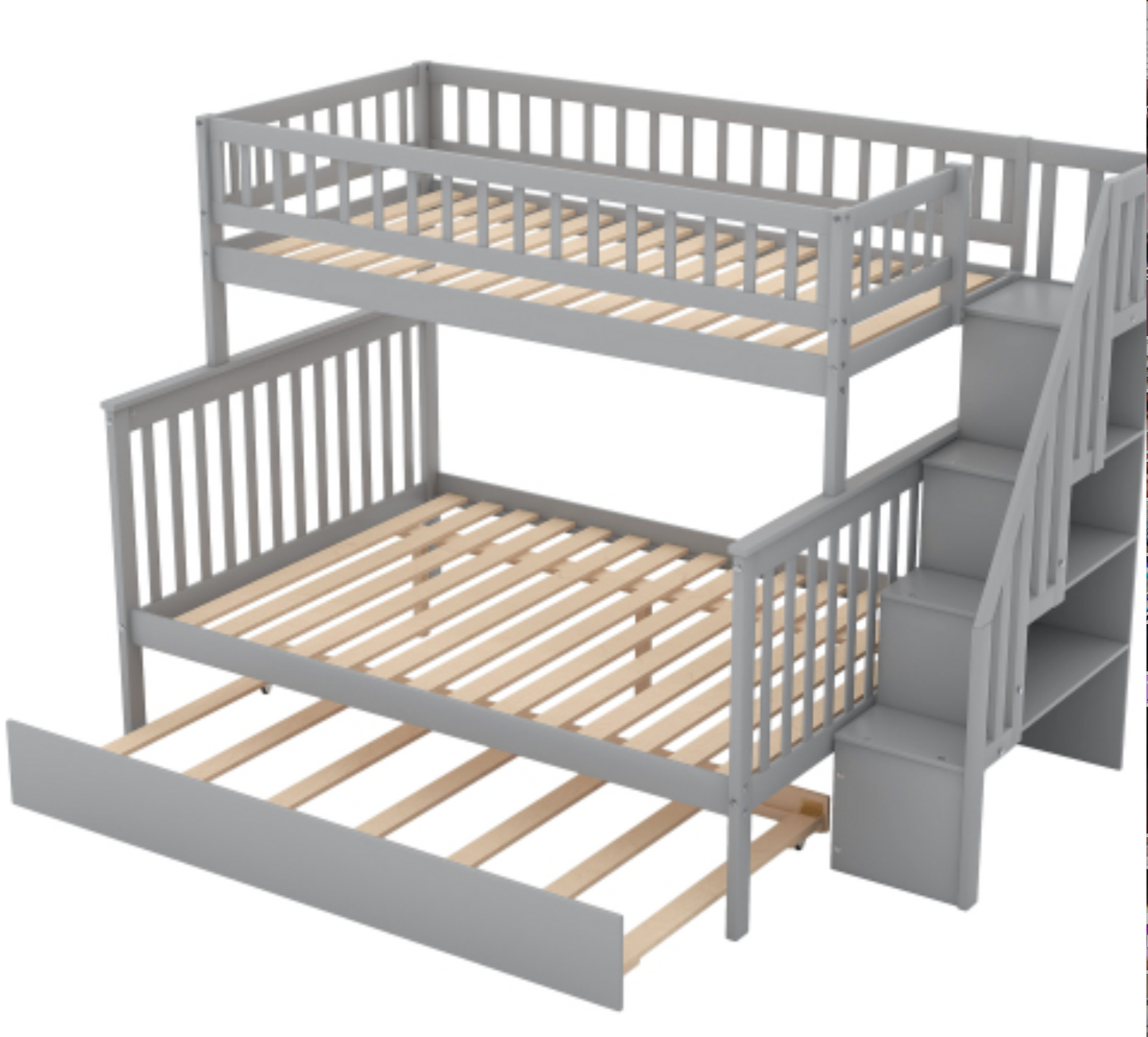 The "Dream Weaver" Twin Over Full Bunk Bed with Trundle Full Trundle View