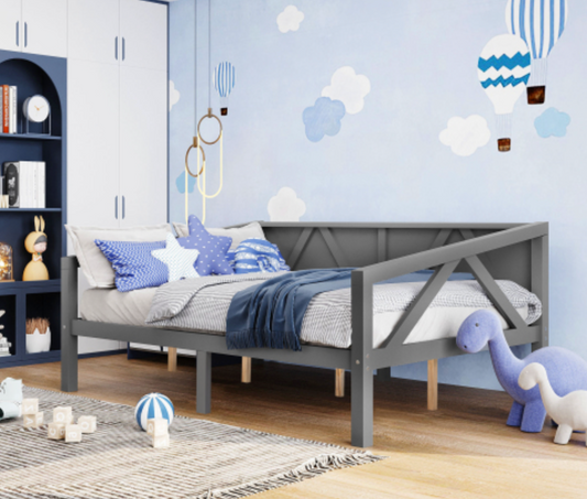 "The Homestead" Wooden Full Size Daybed Gray