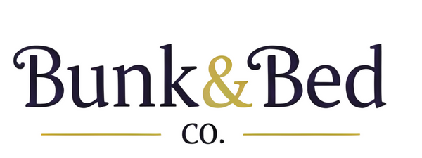 Logo of Bunk & Bed Co. with 'Bunk' in black, 'Bed' in purple, and 'Co.' in gray.