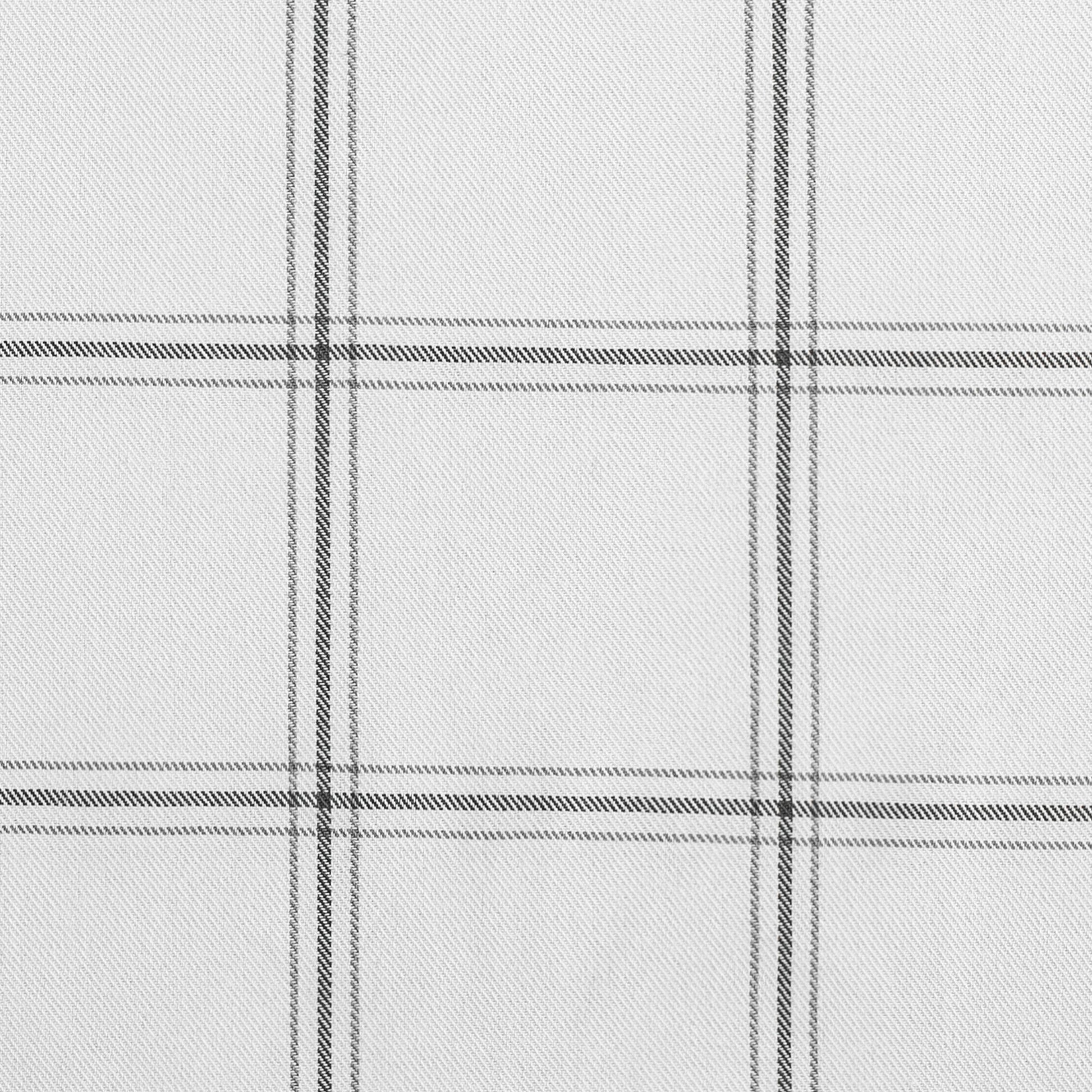 Plaid pattern with black lines on a white background