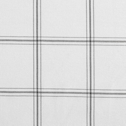 Plaid pattern with black lines on a white background
