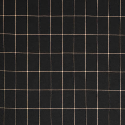 Black fabric with a white grid pattern