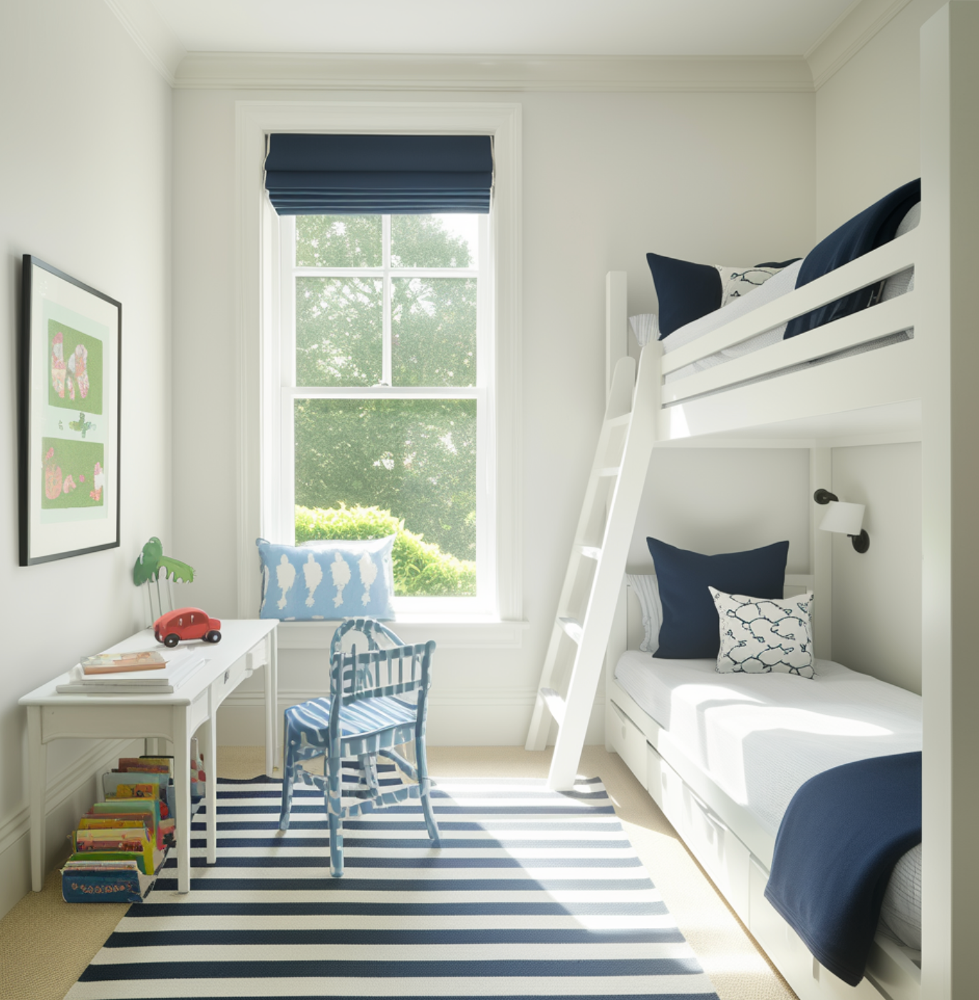 White Bunkbeds