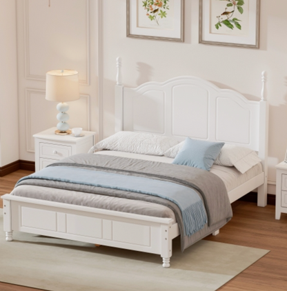 Tammy Full Size Wood Platform Bed Frame,White
