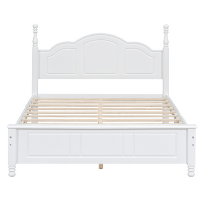 Tammy Full Size Wood Platform Bed Frame,White