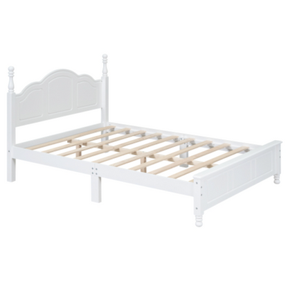 Tammy Full Size Wood Platform Bed Frame,White