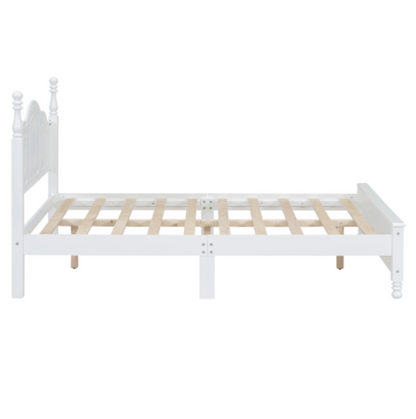 Tammy Full Size Wood Platform Bed Frame,White