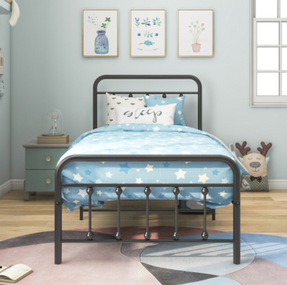 The Charlotte Metal Victorian Twin Bed 2