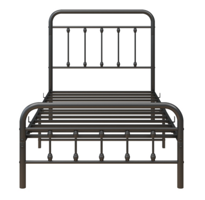 The Charlotte Metal Victorian Twin Bed Frame