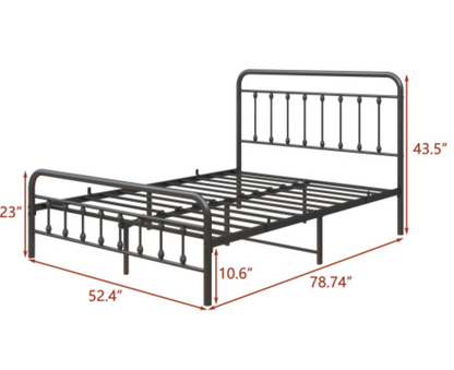 "The Charlotte" Victorian Bed Measurements