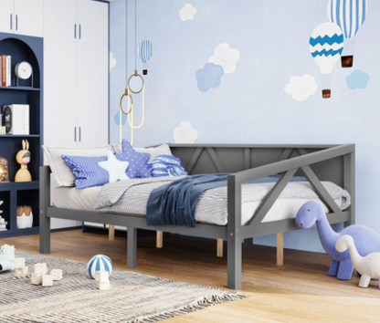 "The Homestead" Wooden Full Size Daybed Gray
