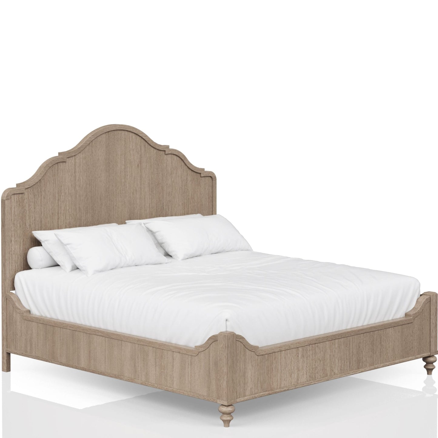 Alberta Queen Panel Bed in Sand - Bunk and Bed Co.
