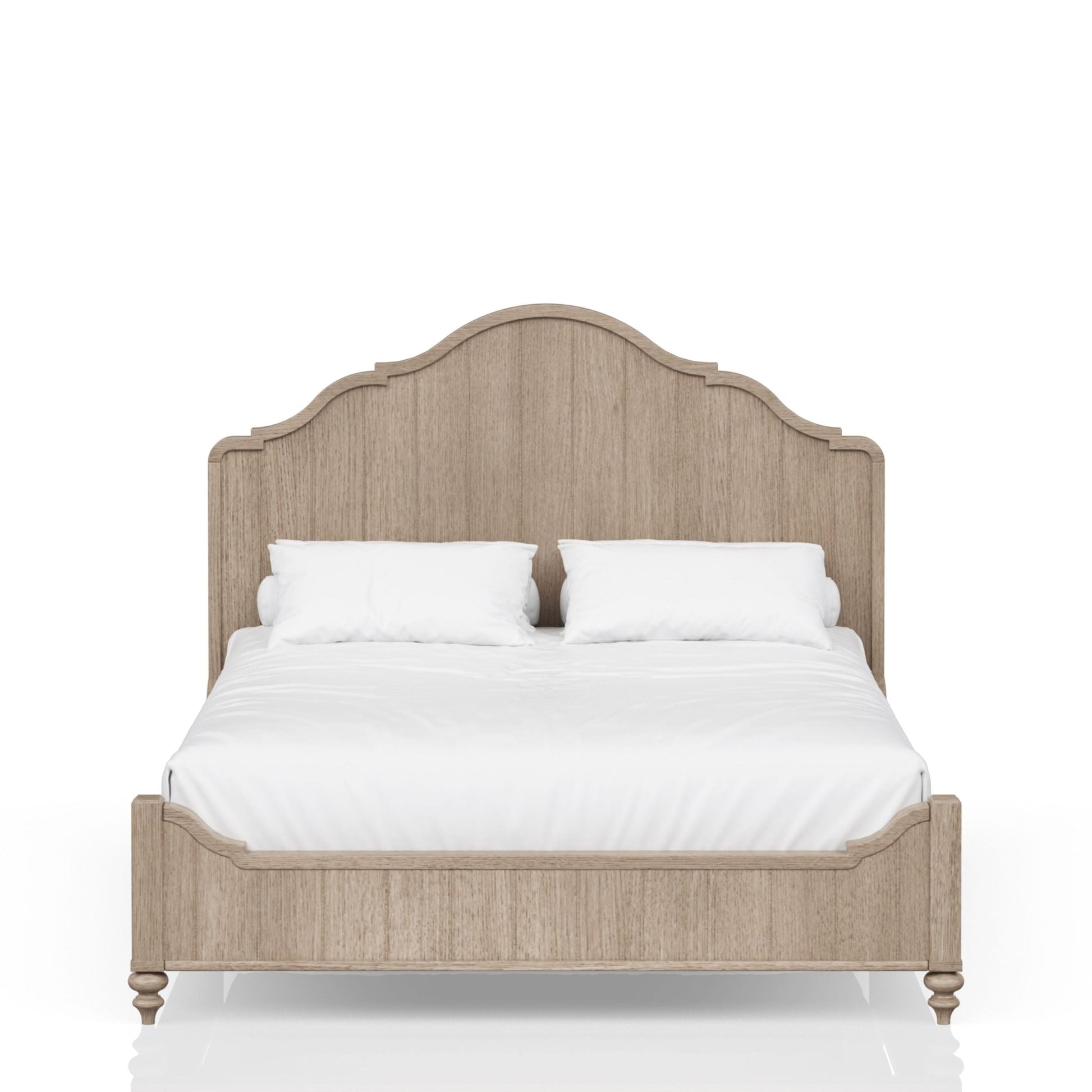 Alberta Queen Panel Bed in Sand - Bunk and Bed Co.