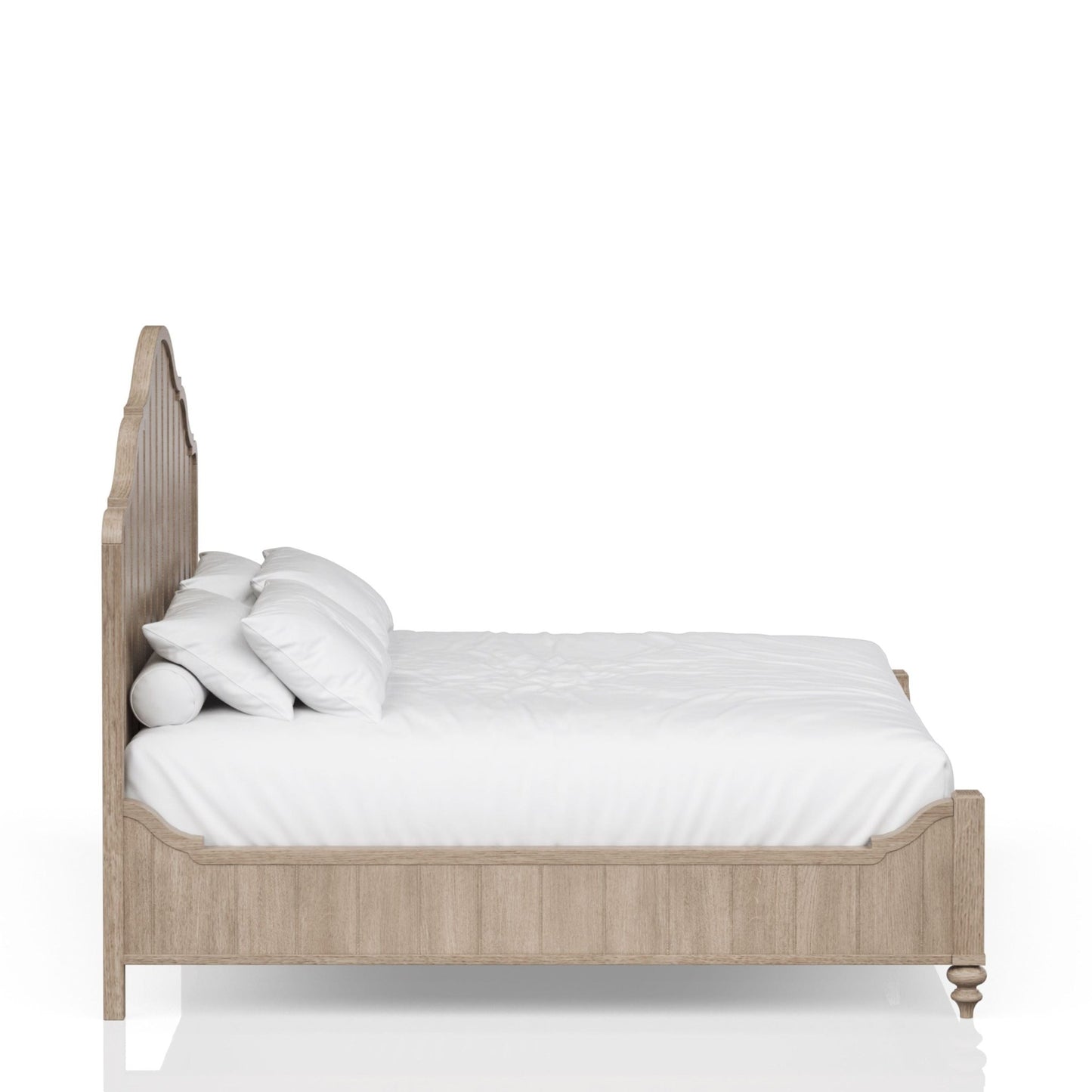 Alberta Queen Panel Bed in Sand - Bunk and Bed Co.