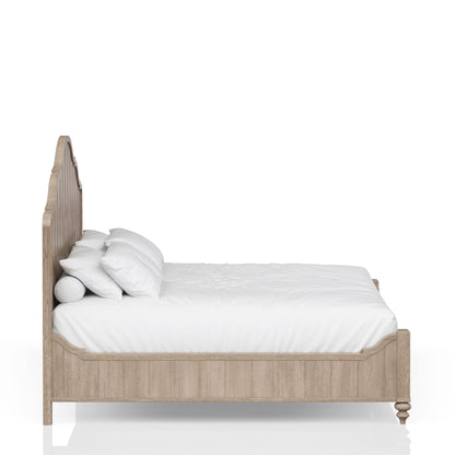Alberta Queen Panel Bed in Sand - Bunk and Bed Co.