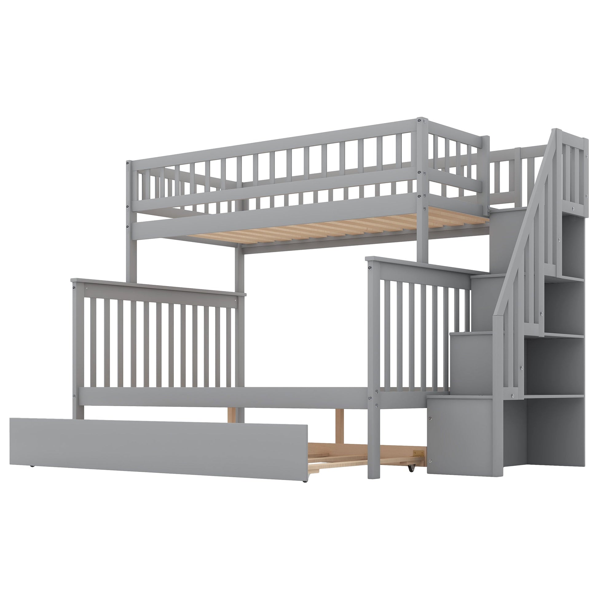 Dream Weaver Twin Over Full Bunk Bed with Trundle - Bunk and Bed Co.