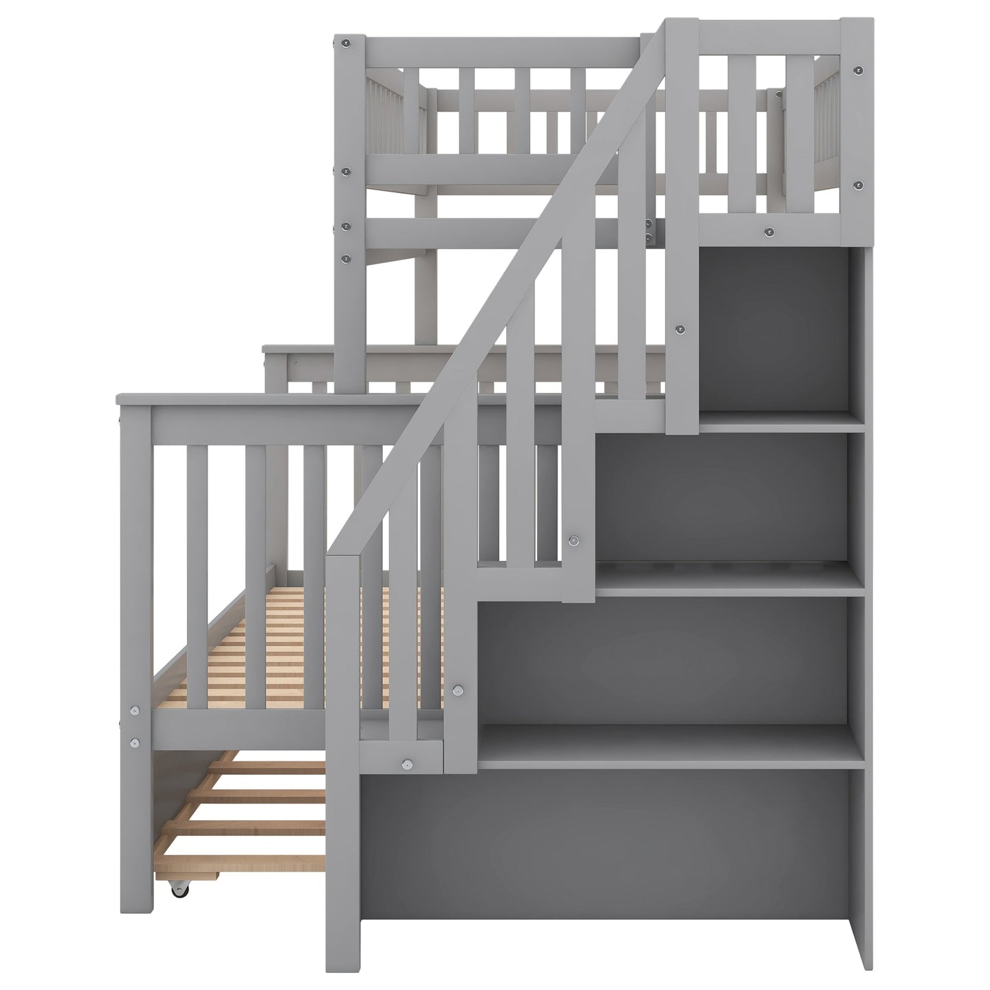 Dream Weaver Twin Over Full Bunk Bed with Trundle - Bunk and Bed Co.