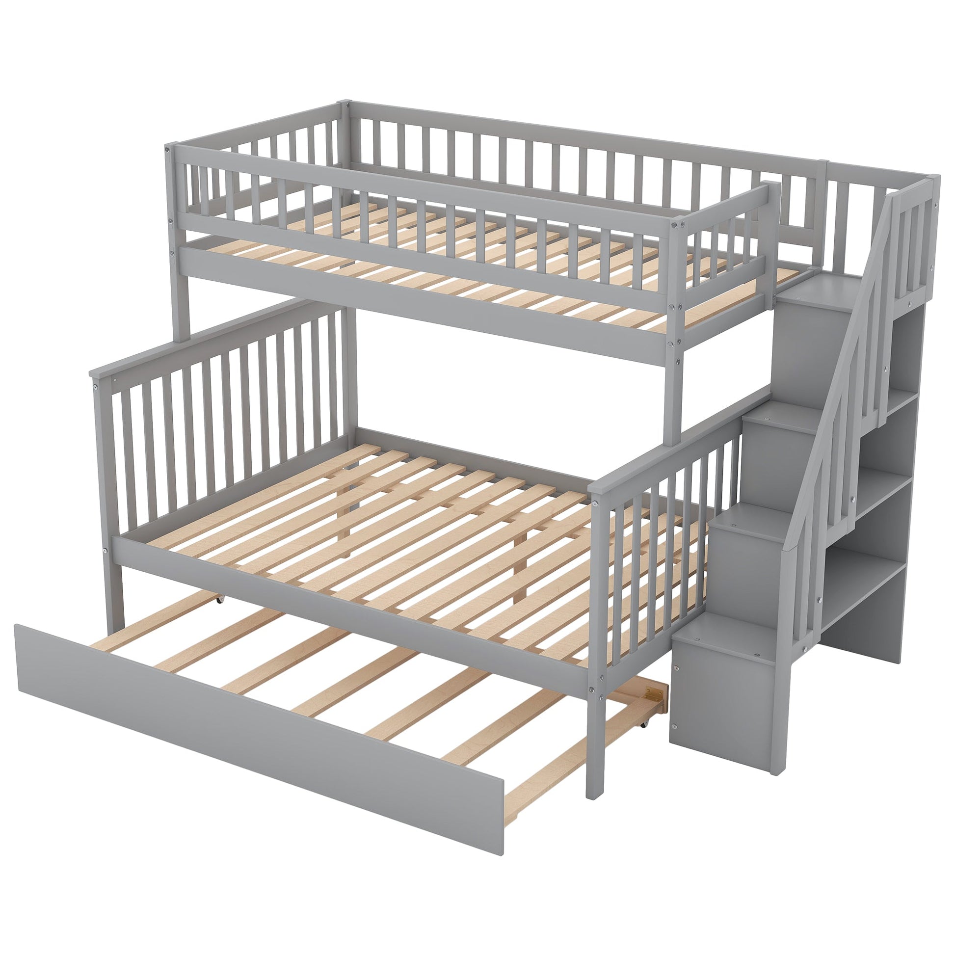 Dream Weaver Twin Over Full Bunk Bed with Trundle - Bunk and Bed Co.