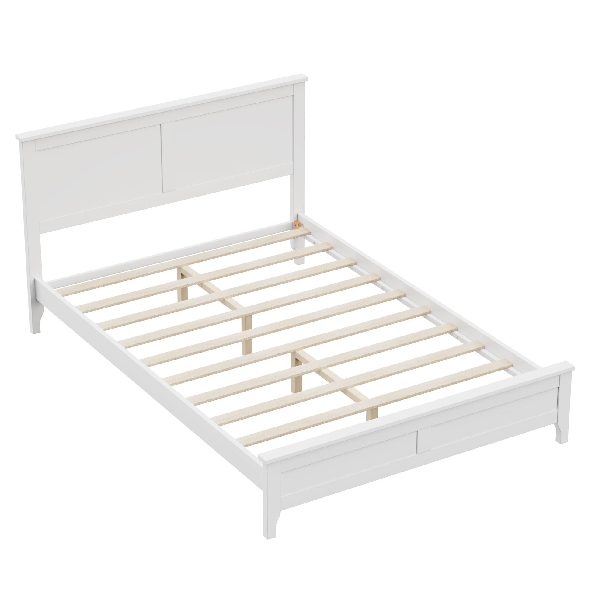 Full Size Bed White Monica Quality Craftsmanship - Bunk and Bed Co.