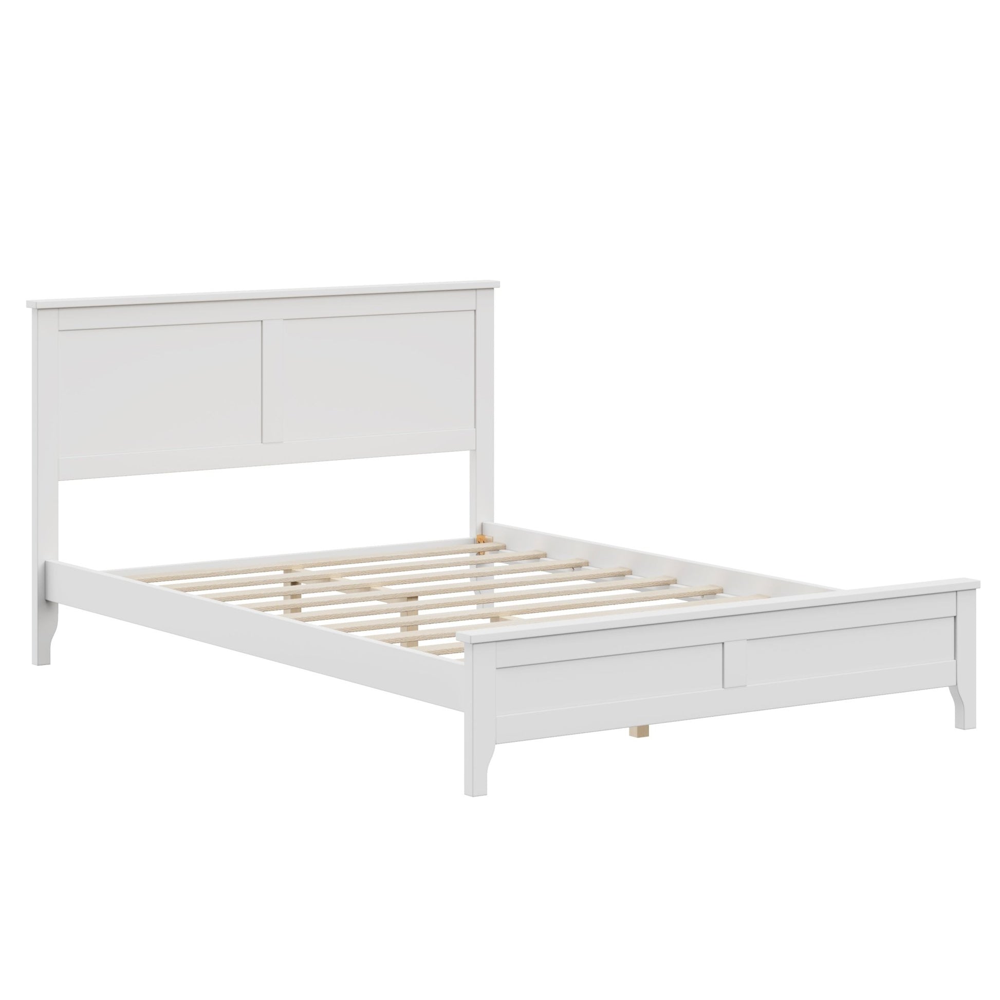 Full Size Bed White Monica Quality Craftsmanship - Bunk and Bed Co.