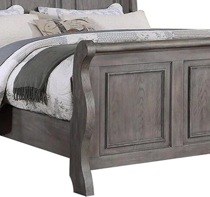 Grey Sleigh Bed King Sized Jackson - Bunk and Bed Co.