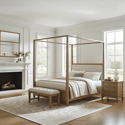 Jefferies Queen Canopy Bed - Bunk and Bed Co.