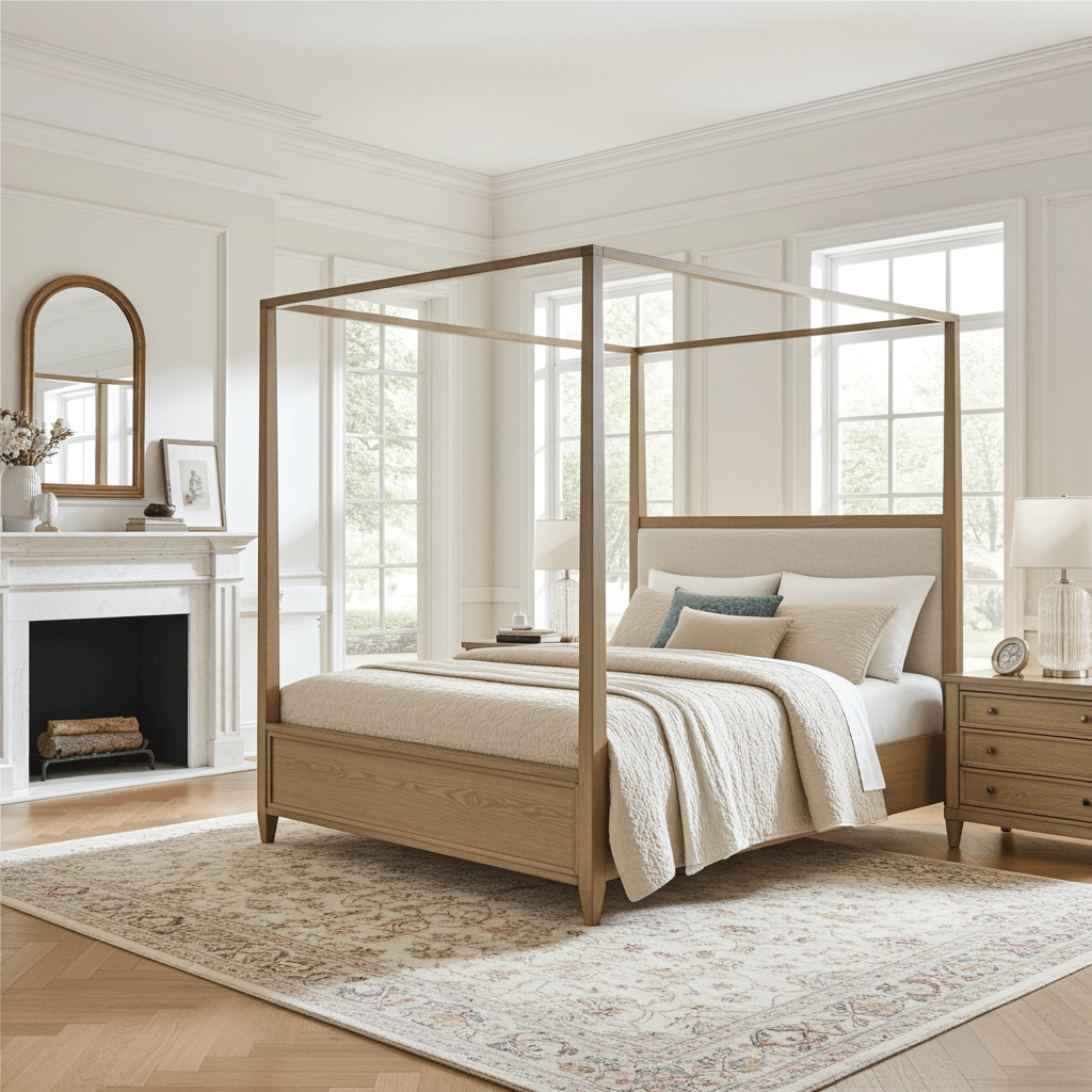 Jefferies Queen Canopy Bed - Bunk and Bed Co.