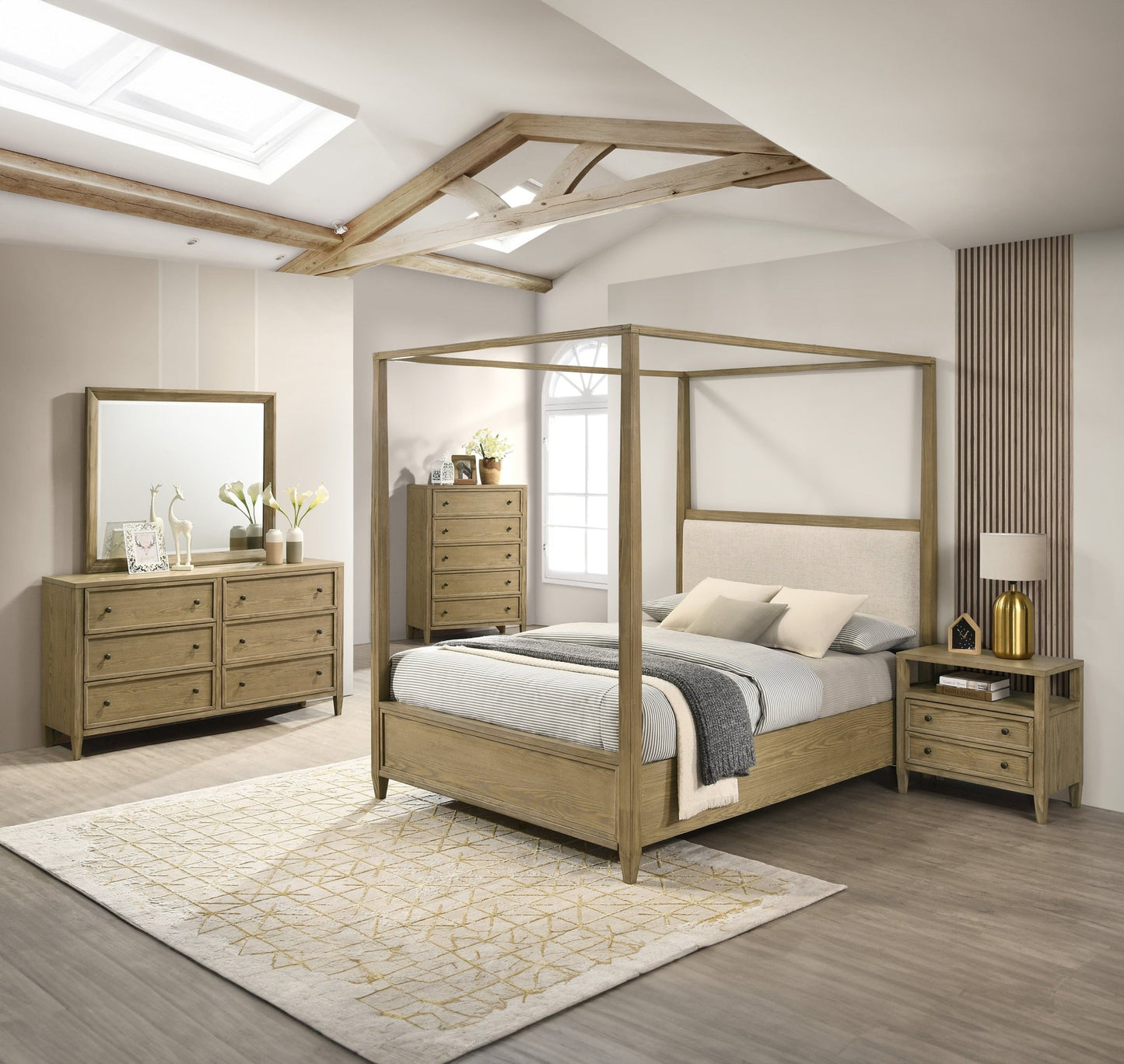 Jefferies Queen Canopy Bed - Bunk and Bed Co.