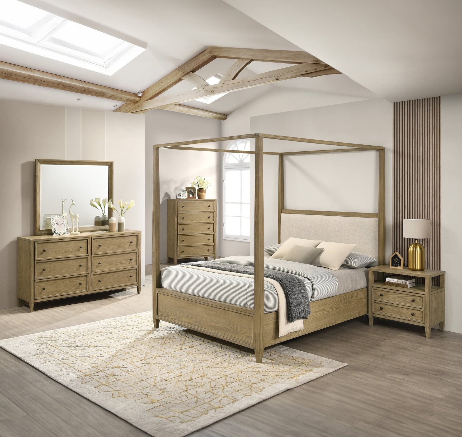 Jefferies Queen Canopy Bed - Bunk and Bed Co.