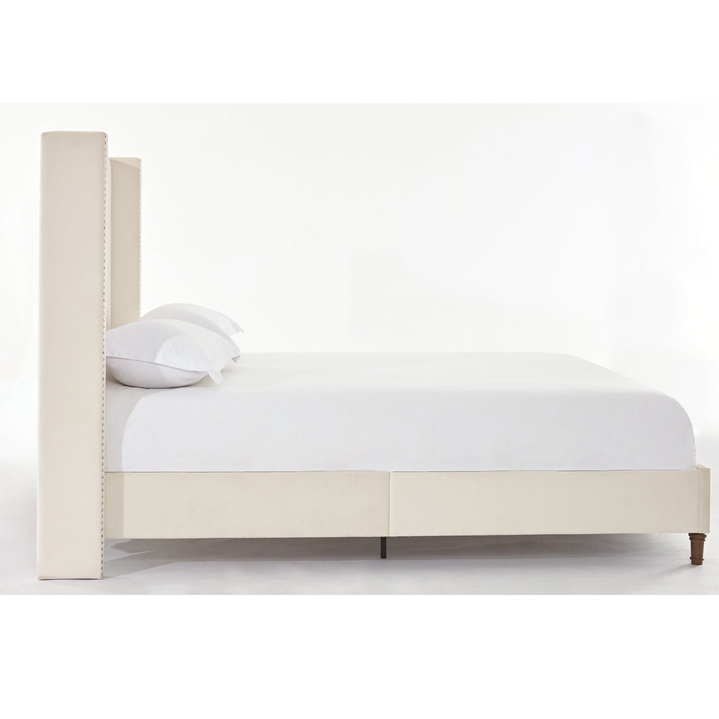 Jonas Upholstered Queen Bed Headborad Ivory - Bunk and Bed Co.