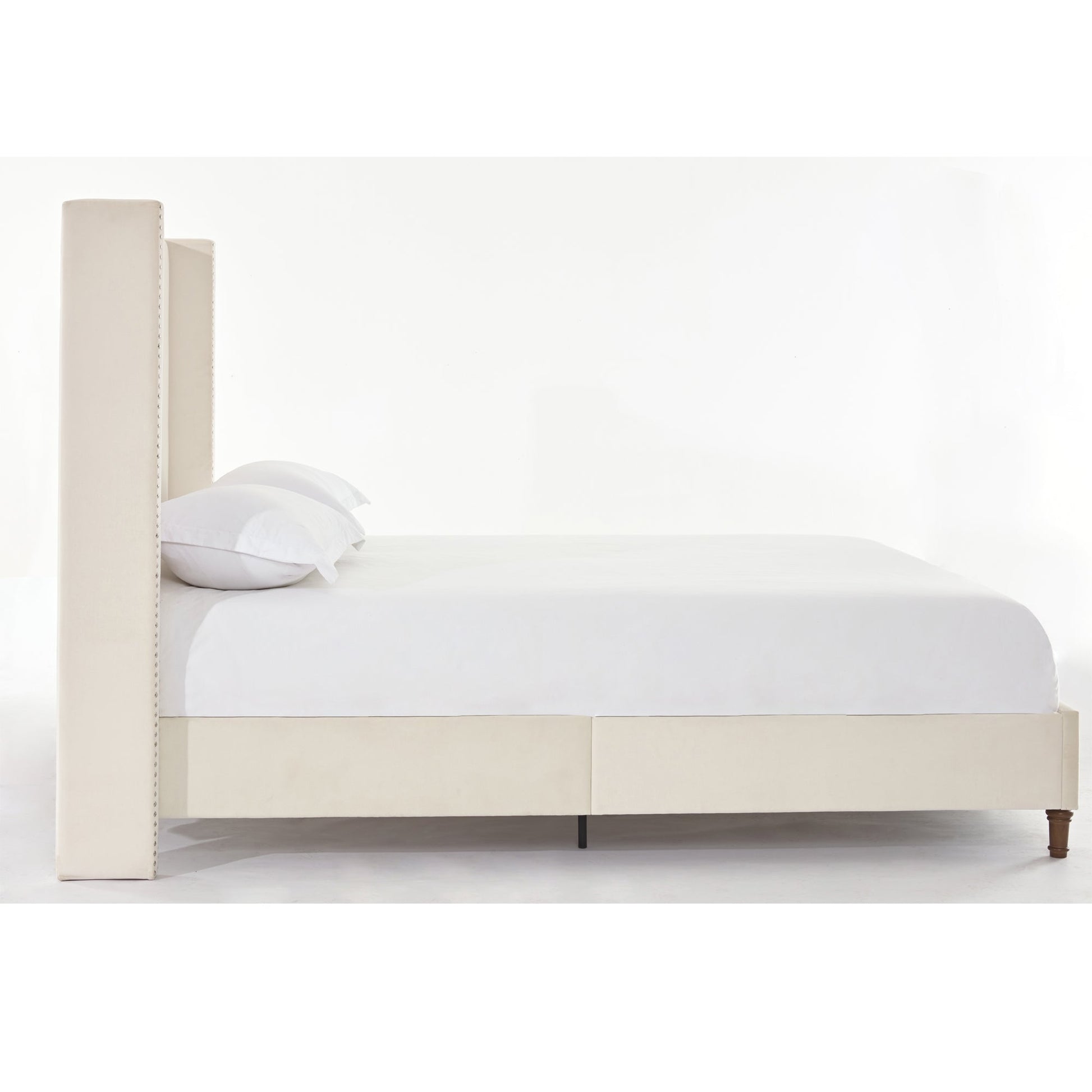 Jonas Upholstered Queen Bed Headborad Ivory - Bunk and Bed Co.