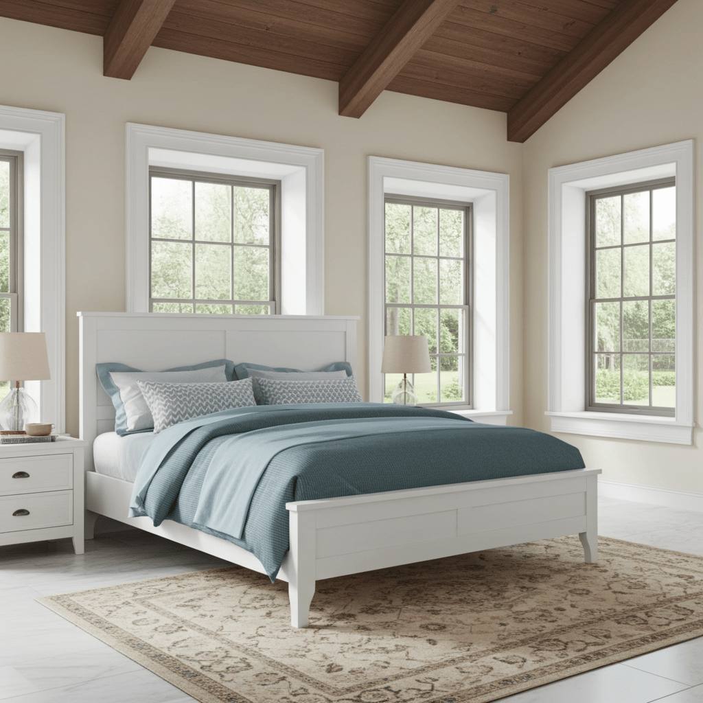 King Bed Frame with Headboard Monica - Bunk and Bed Co.