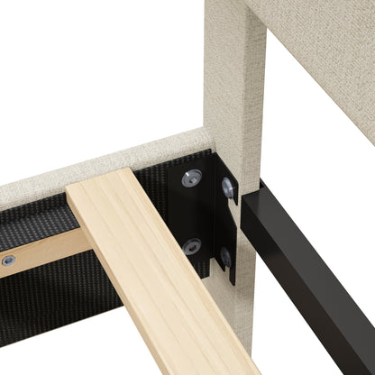 King Size Bed Frame Upholstered Platform Bed Margo - Bunk and Bed Co.