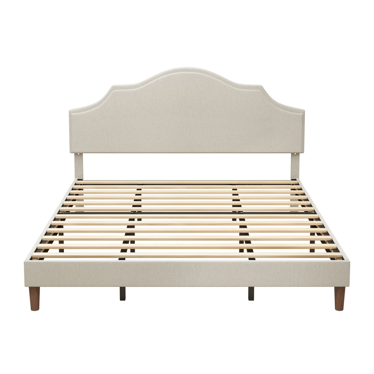 King Size Bed Frame Upholstered Platform Bed Margo - Bunk and Bed Co.