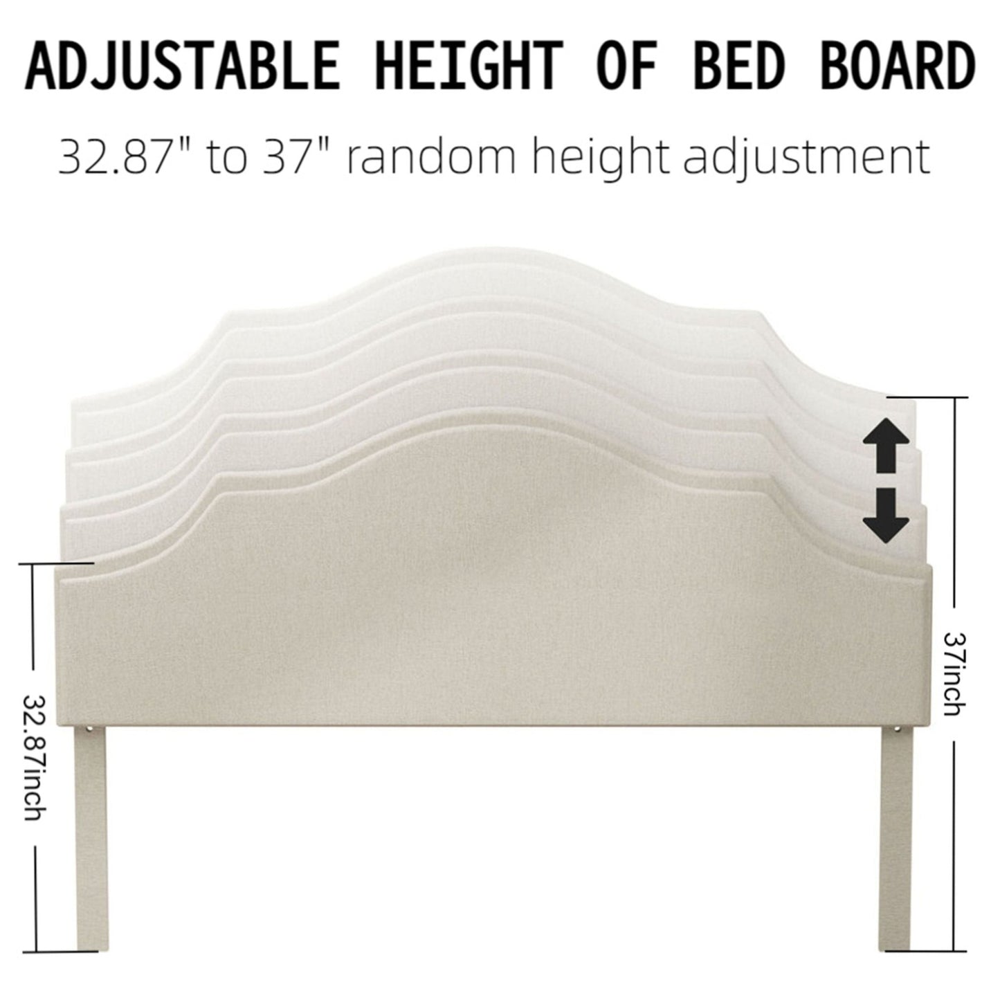 King Size Bed Frame Upholstered Platform Bed Margo - Bunk and Bed Co.