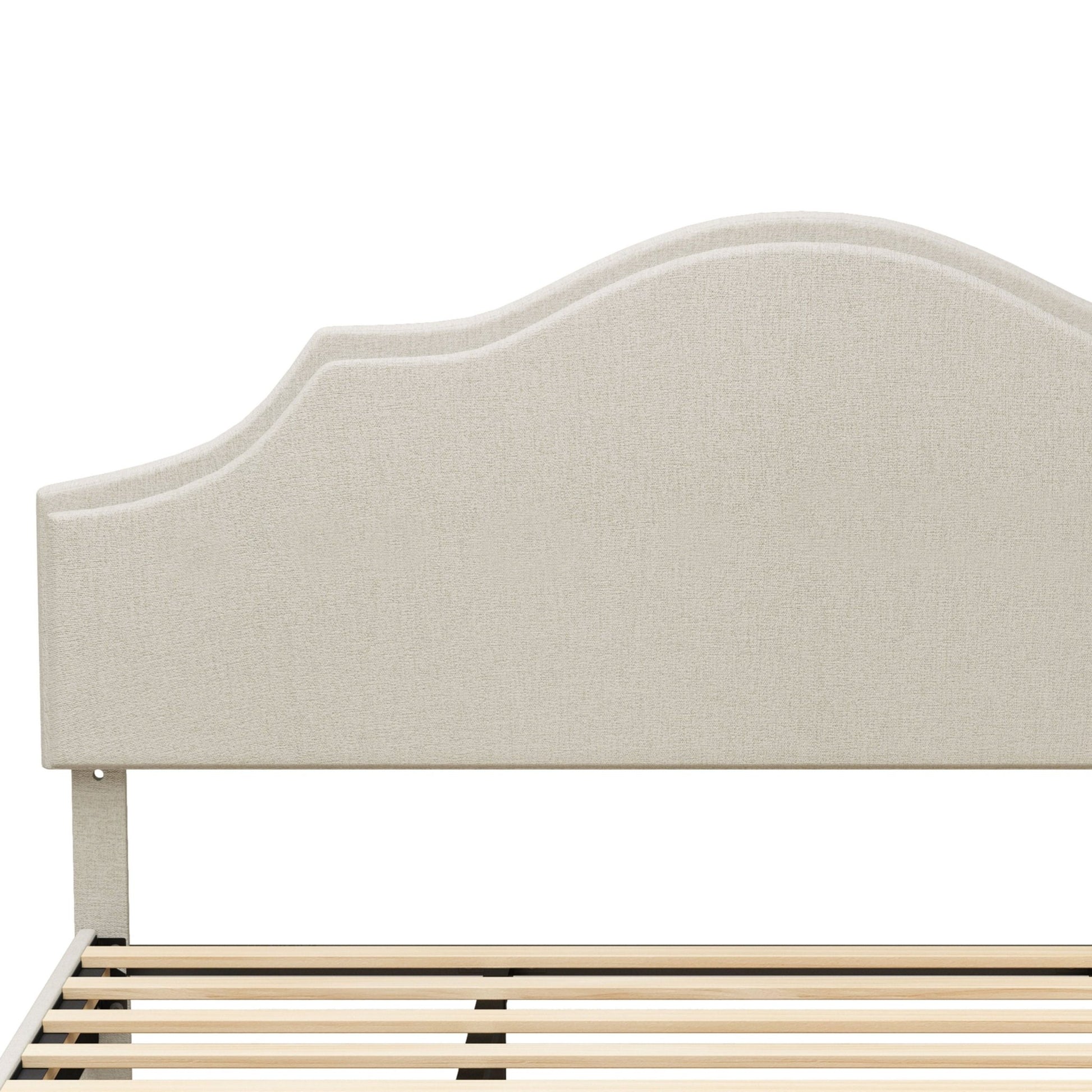 King Size Bed Frame Upholstered Platform Bed Margo - Bunk and Bed Co.