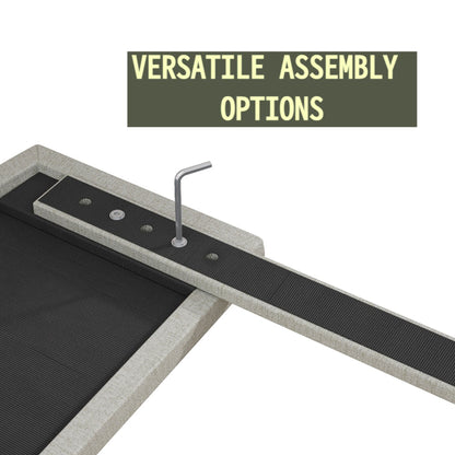 King Size Bed Frame Upholstered Platform Bed Margo - Bunk and Bed Co.