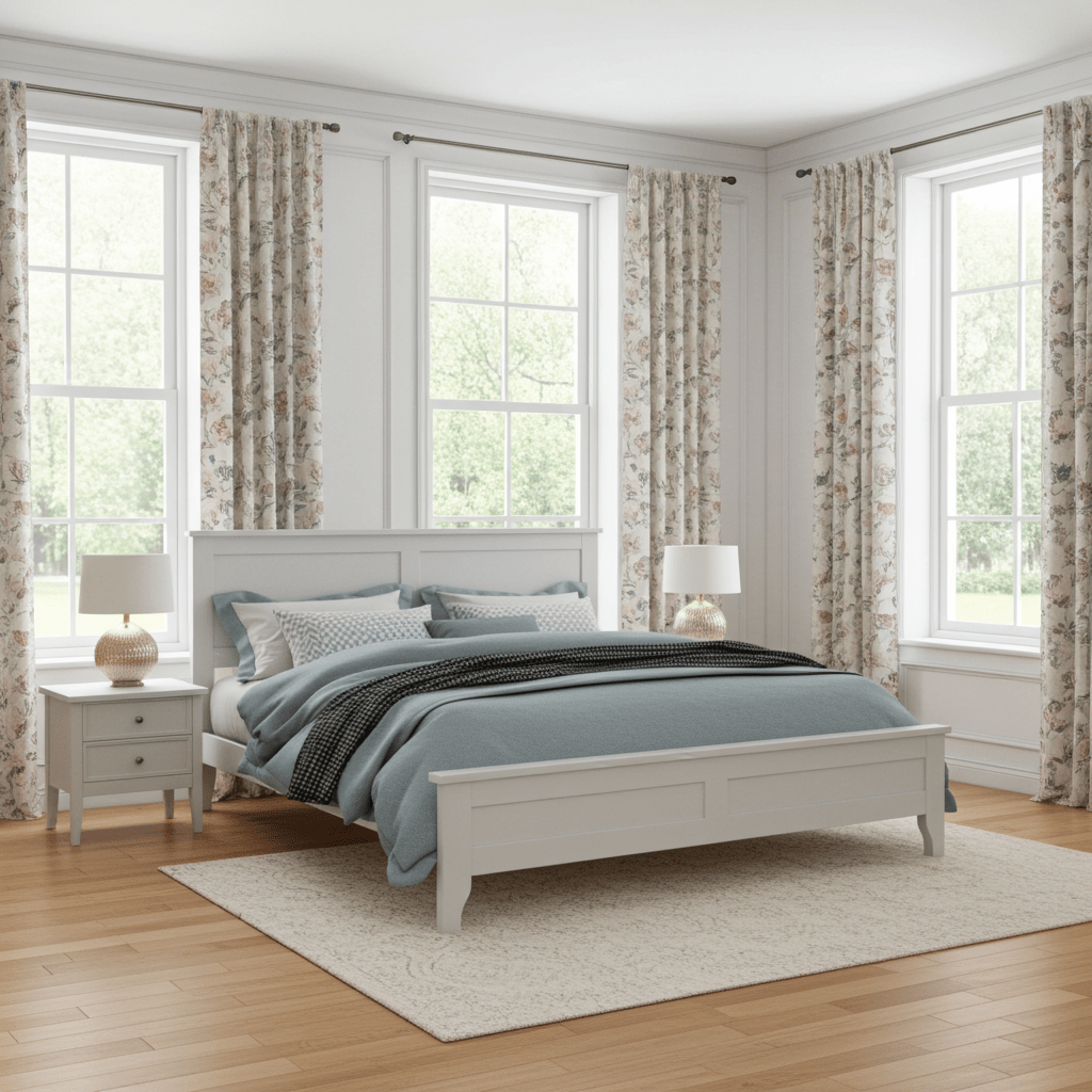 Maddison White Queen Platform Bed - Minimalist Solid Wood - Bunk and Bed Co.