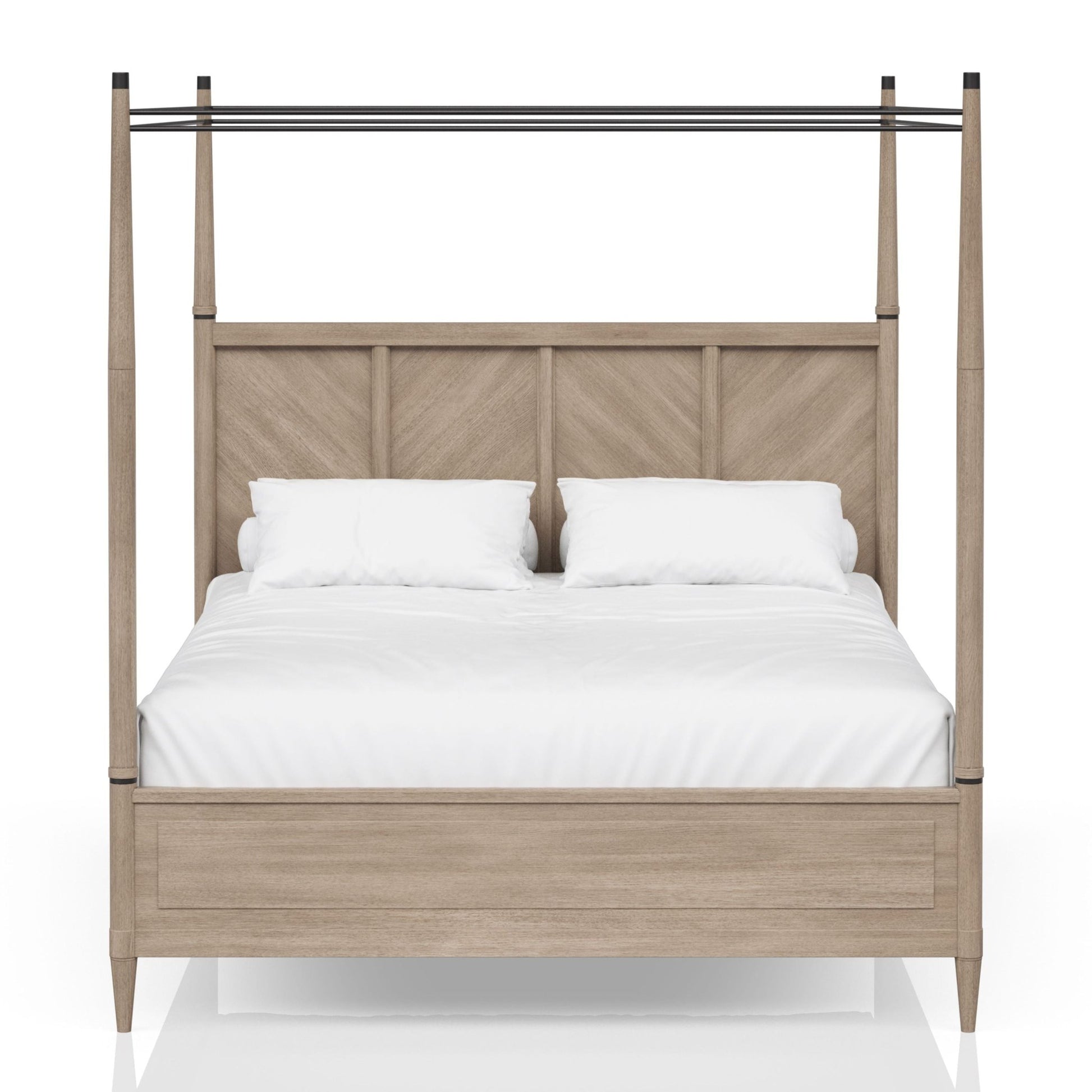 Martin Queen Canopy Bed Color Sand - Bunk and Bed Co.