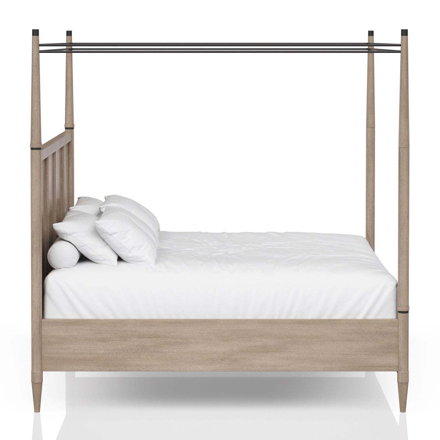Martin Queen Canopy Bed Color Sand - Bunk and Bed Co.